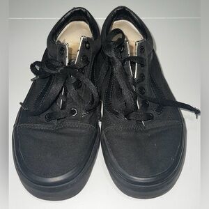 Vans Black Canvas Low-Top Sneakers